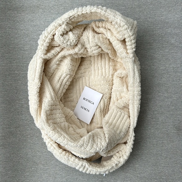 Bottega Veneta Cream Towel-Knit Shopping Bag - Picture 4 of 4